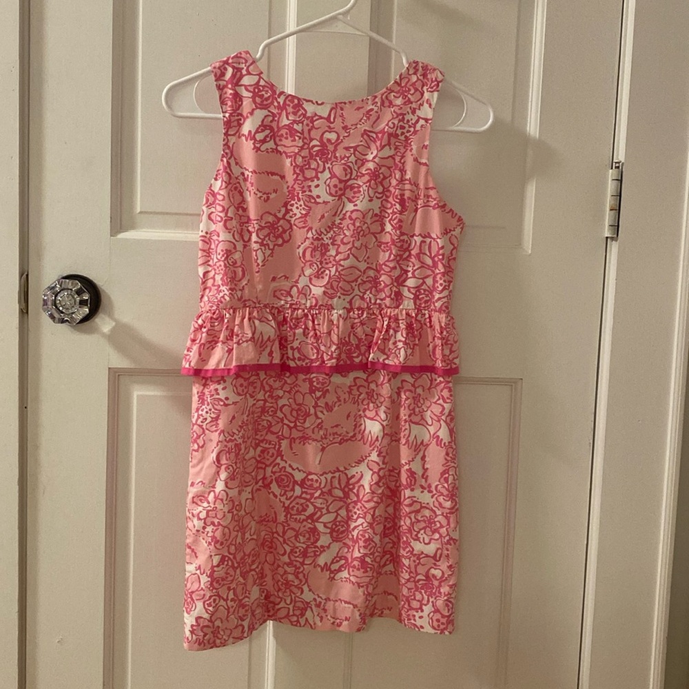 Lilly pink ruffle dress